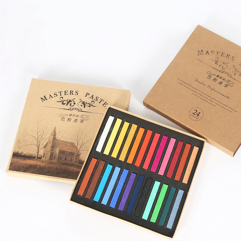 Crayons Soft Dry Pastel 12/24/ - Chalk Pastel Set ulasan dan harga