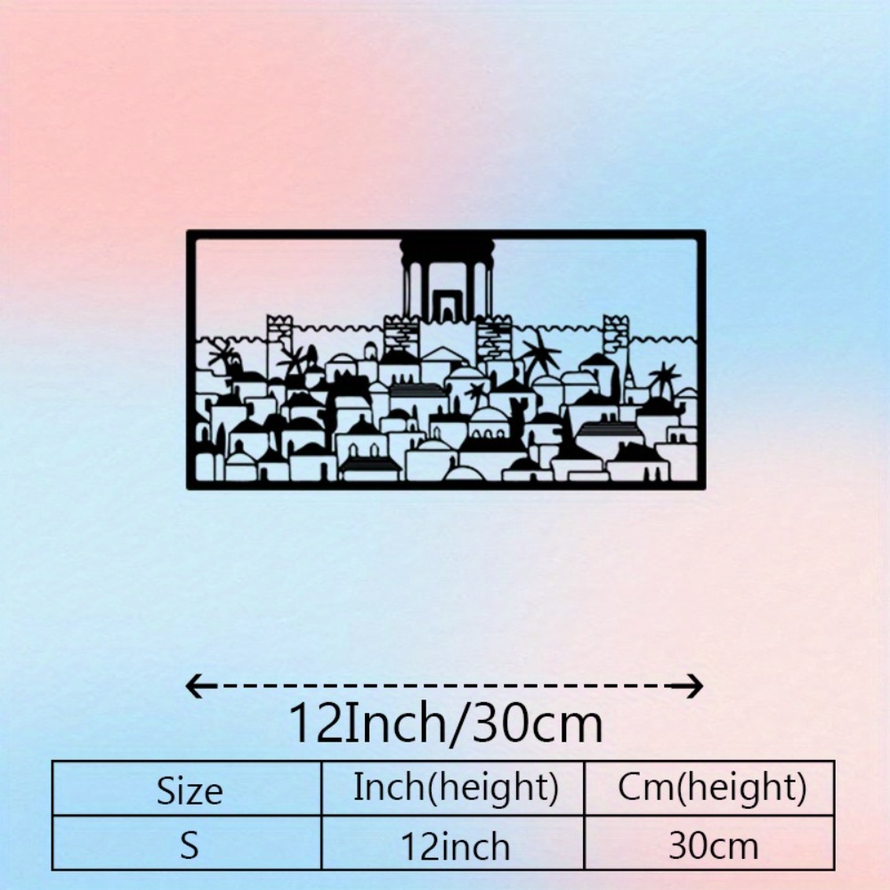 CIFBUY Metal Wall Art Jerusale - Art & Craft Be ulasan dan harga