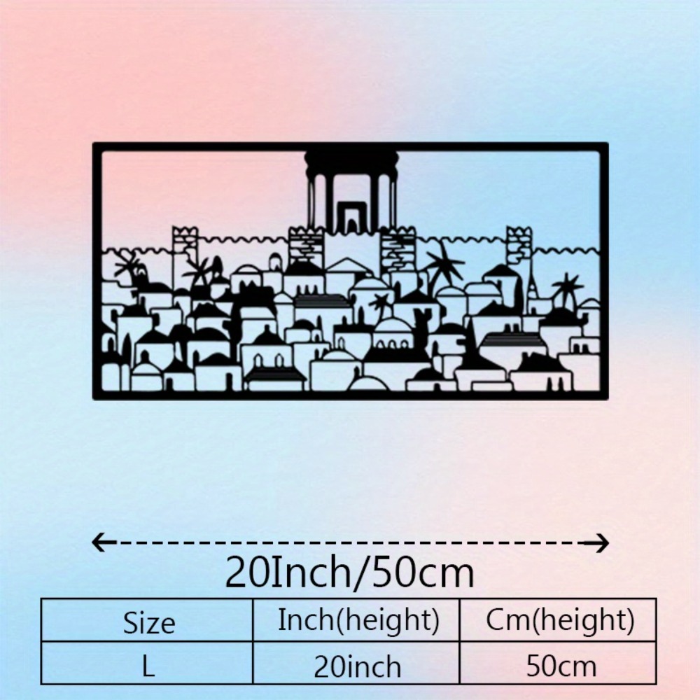 CIFBUY Metal Wall Art Jerusale - Art & Craft Be ulasan dan harga