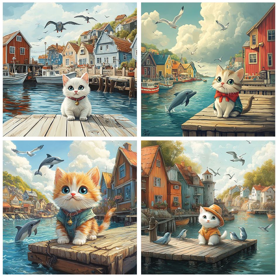 CHENISTORY Cat Diamond Paintin - Art Craft Idea ulasan dan harga