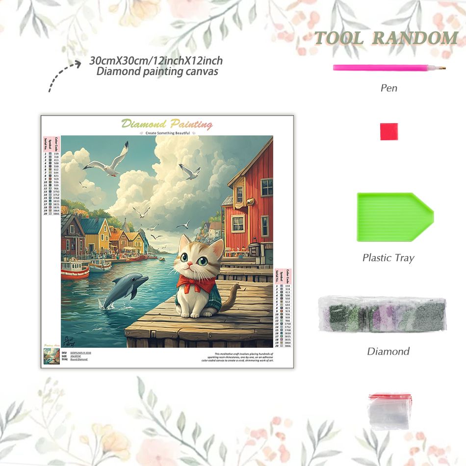 CHENISTORY Cat Diamond Paintin - Art Craft Idea ulasan dan harga